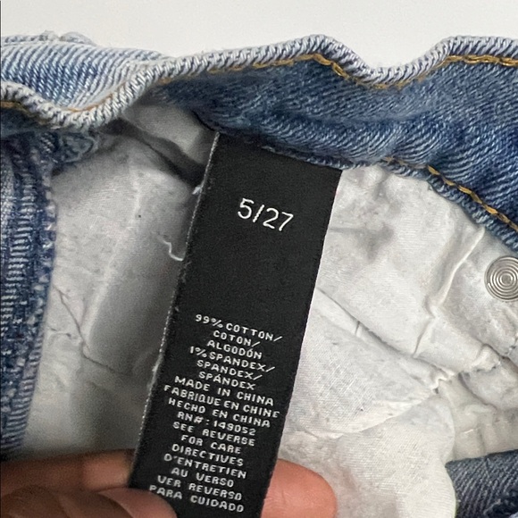 Women’s Fashion Nova Light Blue Distressed Jean Shorts - Picture 3 of 8